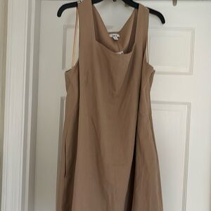 Beige sheath dress